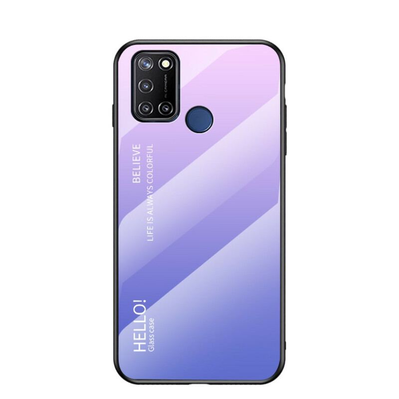 Mobilcover Realme 7i Hærdet Glas Hej