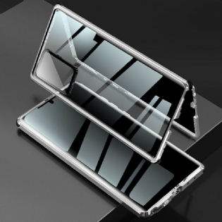 Cover Samsung Galaxy Note 20 Ultra Metalkanter Og Hærdet Glas
