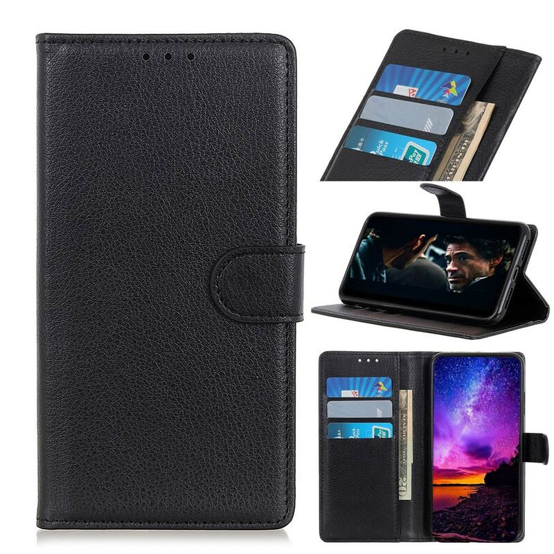 Flip Cover Samsung Galaxy Note 20 Ultra Litchi Tekstur