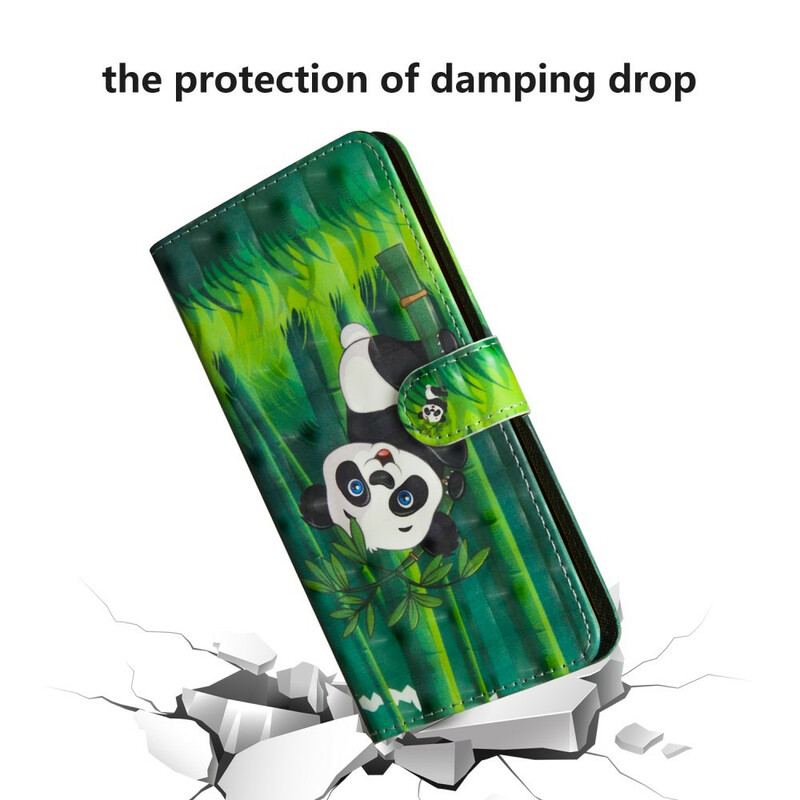 Læder Cover Samsung Galaxy Note 20 Ultra Panda Og Bambus