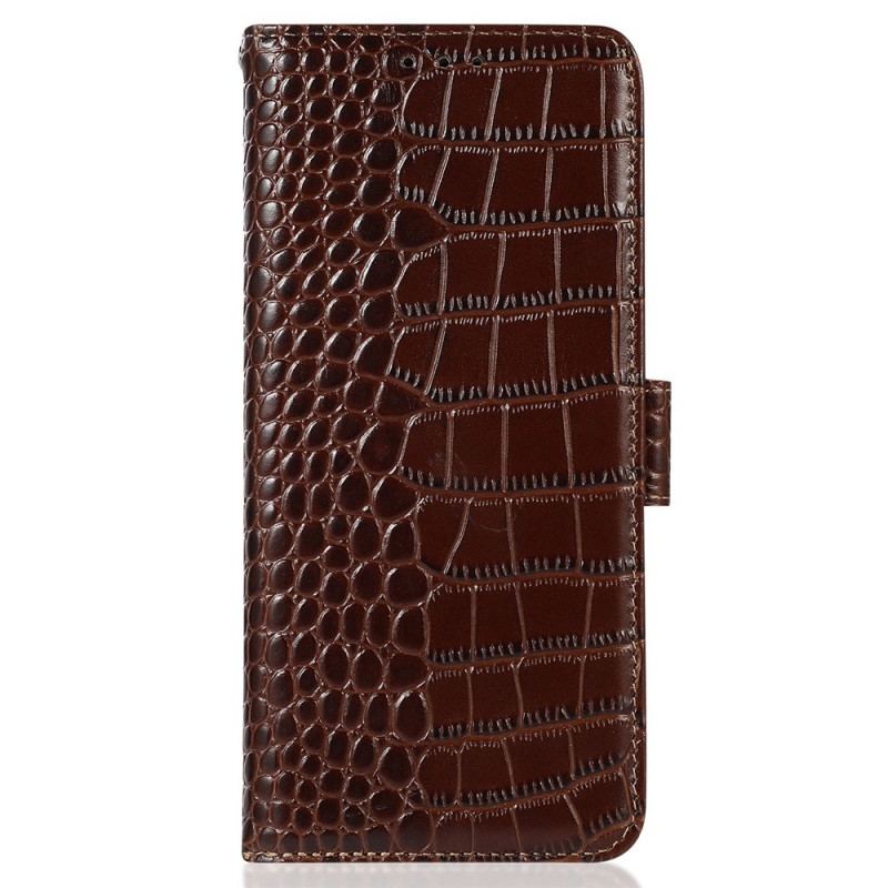 Flip Cover Honor 70 Crocodile Style Rfid