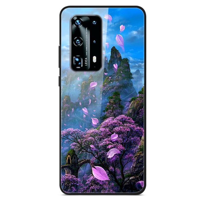 Cover Huawei P40 Fantasy Landskab Hærdet Glas