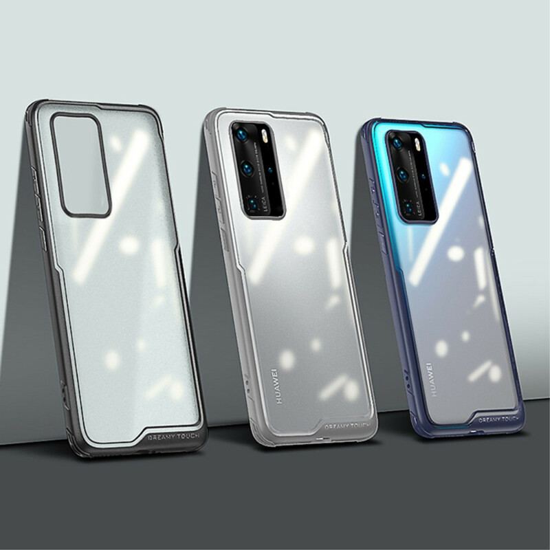 Cover Huawei P40 Leeu Hybrid Fasede Kanter