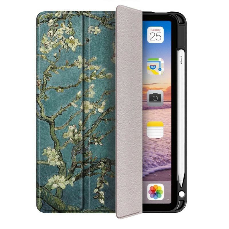 Cover iPad Air (2022) (2020) Blomstergrene Med Stylusholder