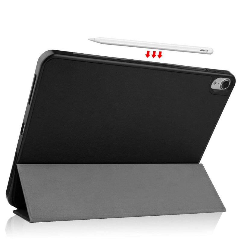 Cover iPad Air (2022) (2020) Style Stylus Holder I Litchi Læder