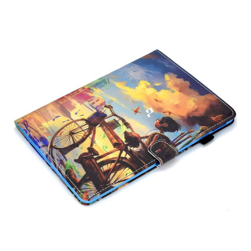 Flip Cover iPad Air (2022) (2020) Cykel Kunst