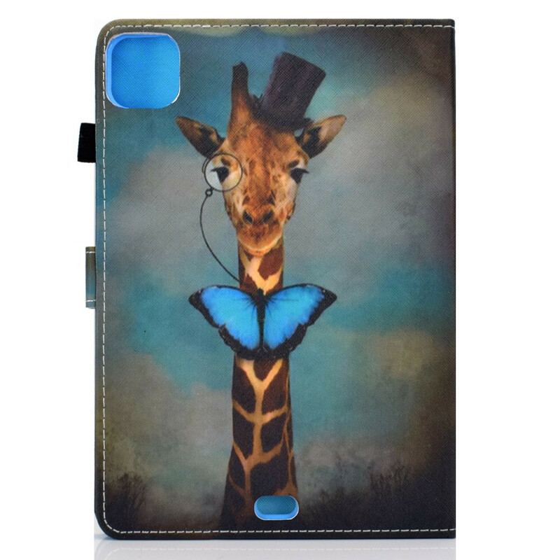 Flip Cover iPad Air (2022) (2020) Klassisk Giraf