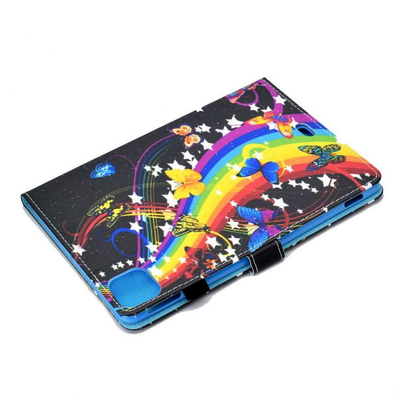 Flip Cover iPad Air (2022) (2020) Regnbue Sommerfugle