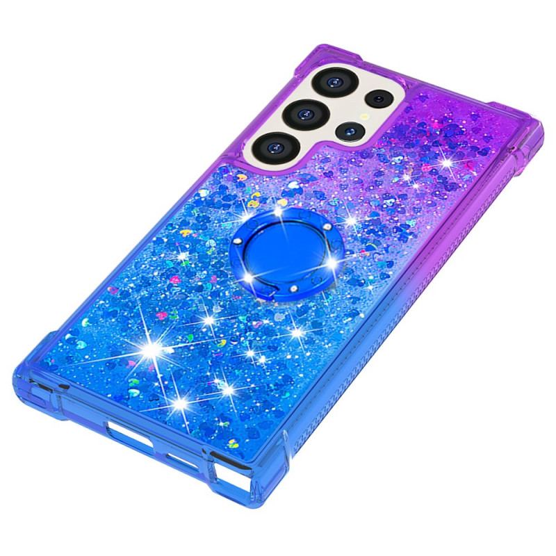 Cover Samsung Galaxy S24 Ultra 5g Gradient Glitter Med Støttering