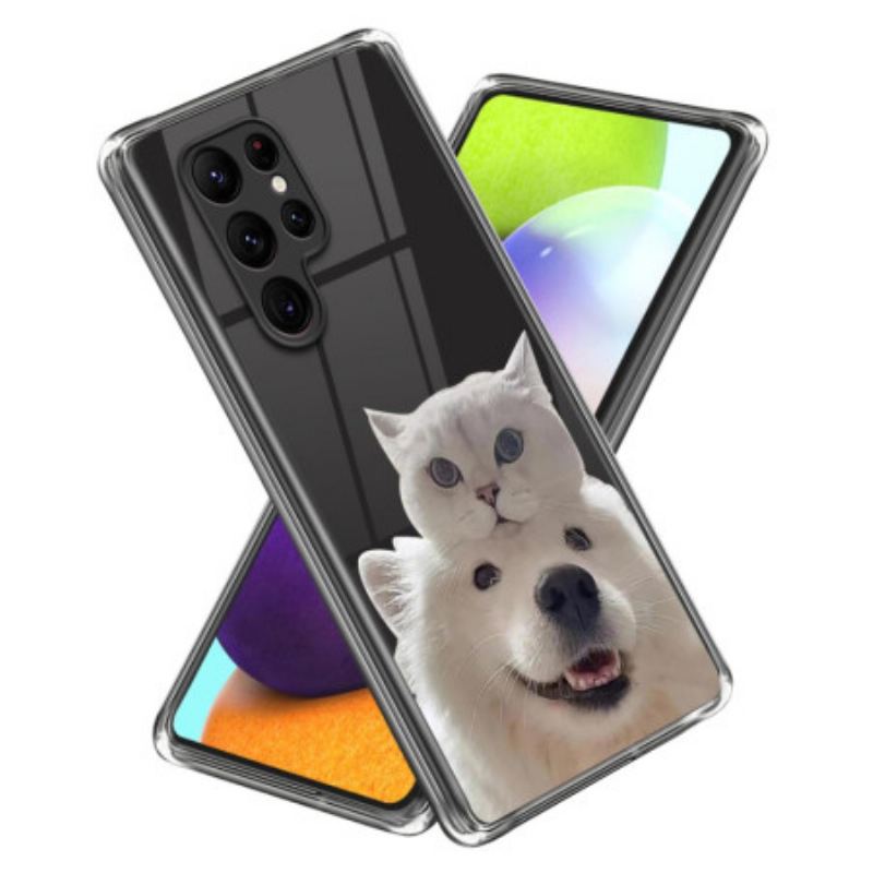 Cover Samsung Galaxy S24 Ultra 5g Kat Og Hund