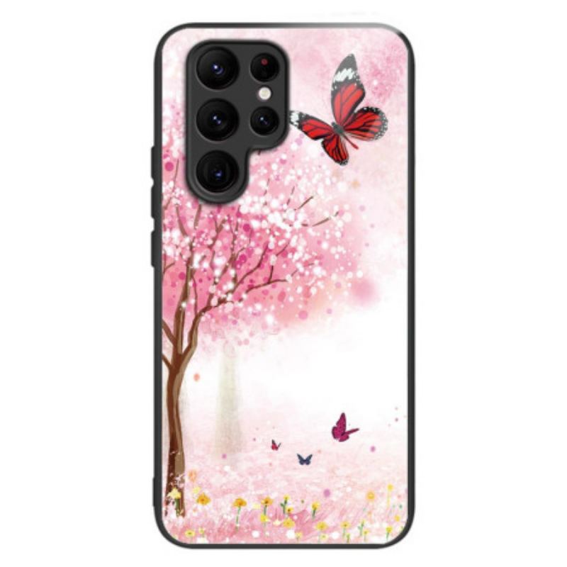 Cover Samsung Galaxy S24 Ultra 5g Kirsebærblomster Af Hærdet Glas