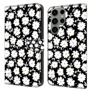 Flip Cover Samsung Galaxy S24 Ultra 5g Blomstermønster