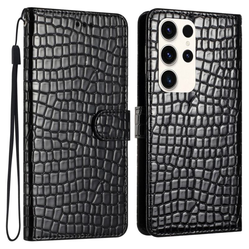 Flip Cover Samsung Galaxy S24 Ultra 5g Krokodillestil