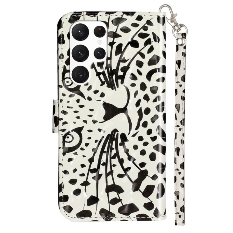 Flip Cover Samsung Galaxy S24 Ultra 5g Leopardhoved