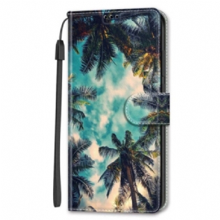 Flip Cover Samsung Galaxy S24 Ultra 5g Strap Palms