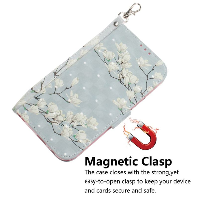 Flip Cover Samsung Galaxy S24 Ultra 5g Stribede Magnolier