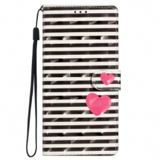 Flip Cover Samsung Galaxy S24 Ultra 5g Striber Og Hjerte