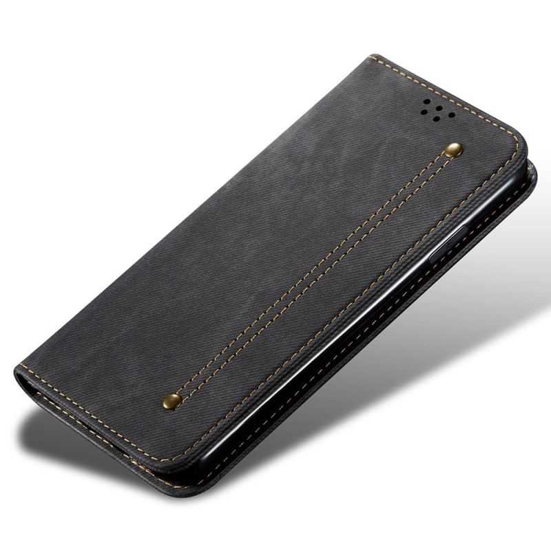 Flip Cover Til Samsung Galaxy S24 Ultra 5g Jeansstof