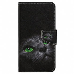 Læder Cover Samsung Galaxy S24 Ultra 5g Strappy Cat Eyes