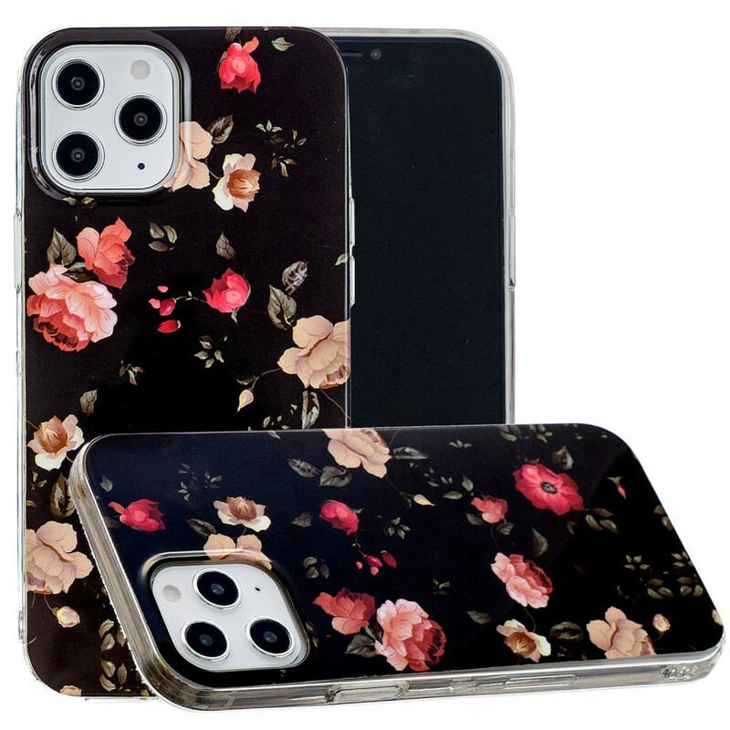 Cover iPhone 12 Pro Max Fluorescerende Blomsterserie