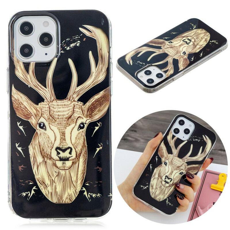 Cover iPhone 12 Pro Max Fluorescerende Majestic Deer