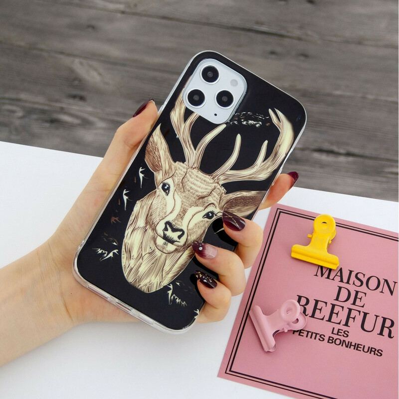 Cover iPhone 12 Pro Max Fluorescerende Majestic Deer