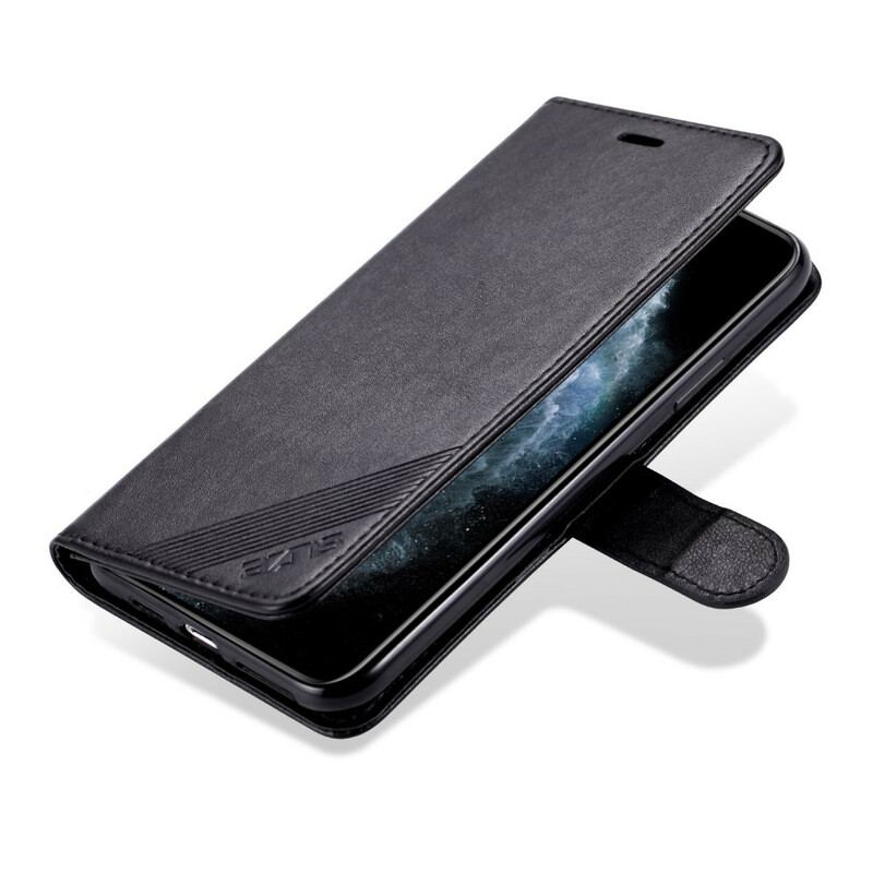 Flip Cover iPhone 12 Pro Max Azns Imiteret Læder