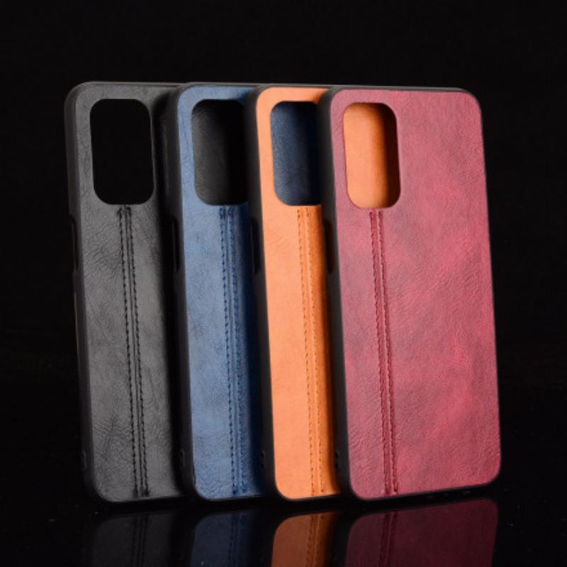 Cover Oppo A54 5G / A74 5G Couture Lædereffekt