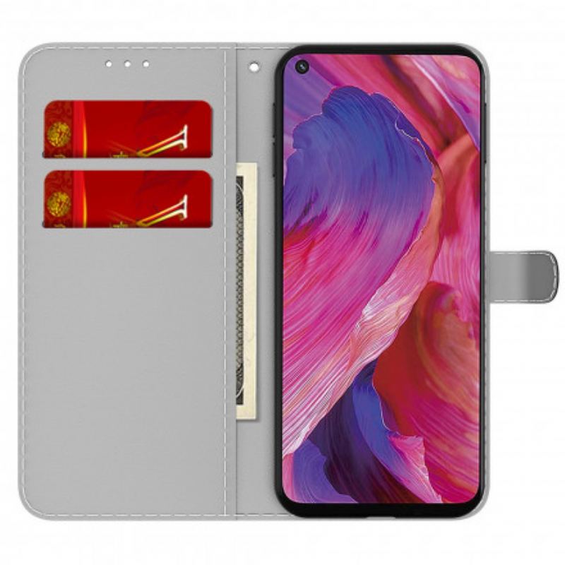 Flip Cover Oppo A54 5G / A74 5G Abstrakt Mønster