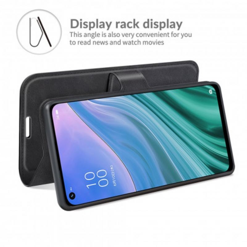 Flip Cover Oppo A54 5G / A74 5G Klassisk Retro Læder Stil