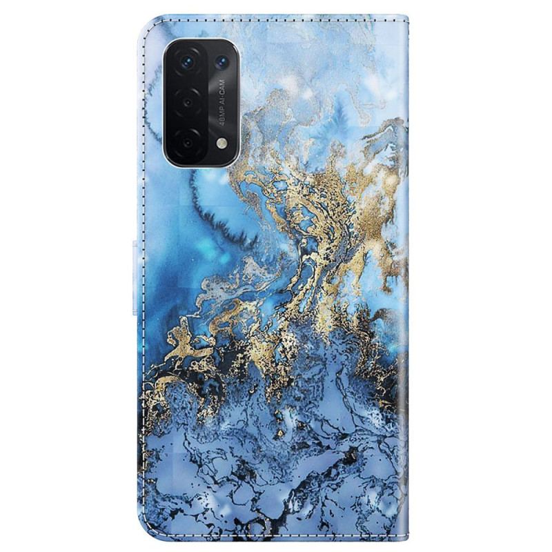 Flip Cover Oppo A54 5G / A74 5G Med Snor Rem Art