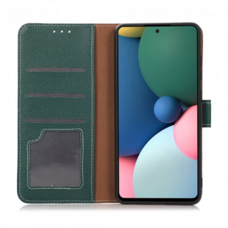 Læder Cover Oppo A54 5G / A74 5G Litchi Tekstur