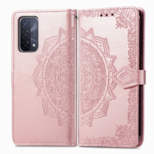 Læder Cover Oppo A54 5G / A74 5G Mandala Middelalder