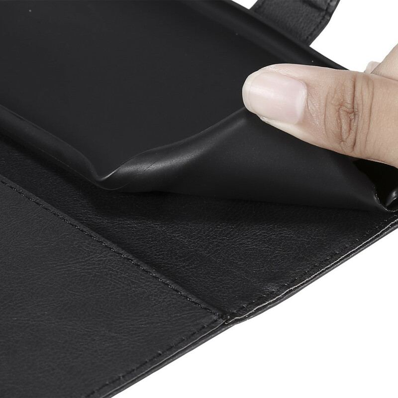 Flip Cover Huawei Y5p Med Snor Strappy Lædereffekt