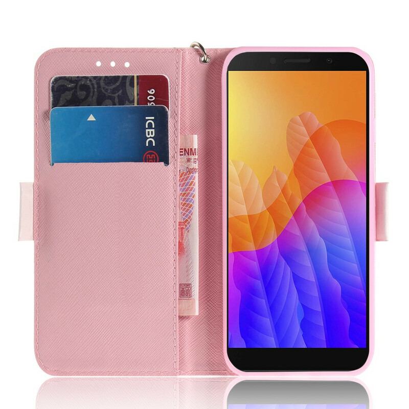 Flip Cover Huawei Y5p Med Snor Strappy Pumpe