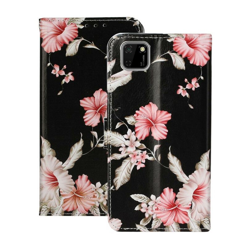 Flip Cover Huawei Y5p Myriade Af Blomster