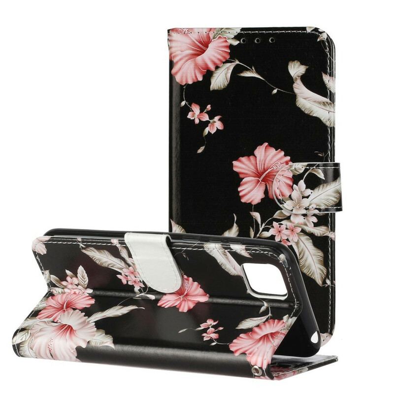 Flip Cover Huawei Y5p Myriade Af Blomster