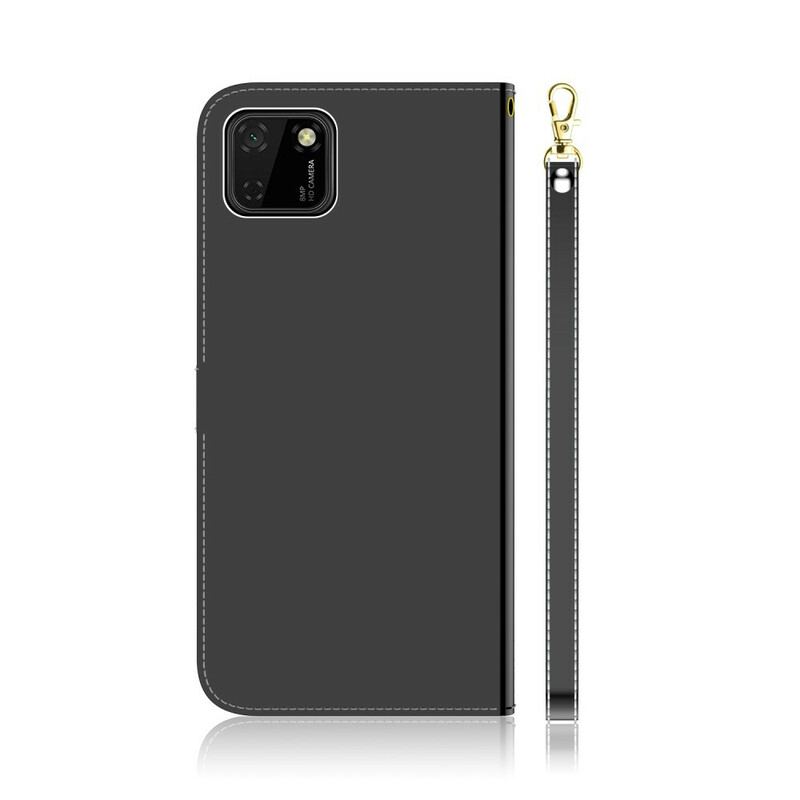 Flip Cover Huawei Y5p Spejlcover I Imiteret Læder