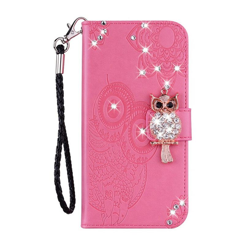 Flip Cover Huawei Y5p Ugle Mandala Og Charm