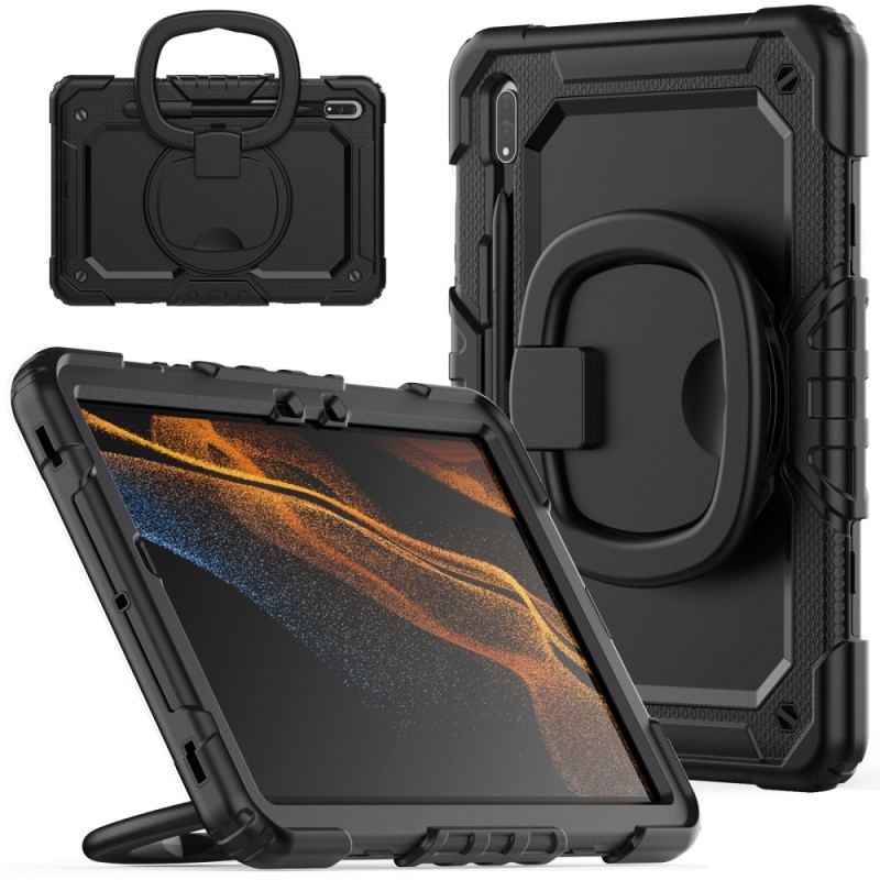 Cover Til Samsung Galaxy Tab S9 Fe Roterende Støtte Og Skulderrem