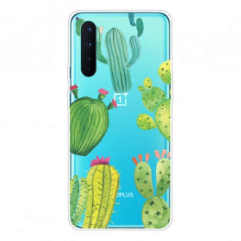 Cover OnePlus Nord Akvarel Kaktusser