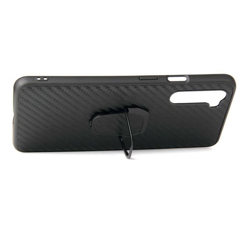 Cover OnePlus Nord Carbon Fiber Ring-support