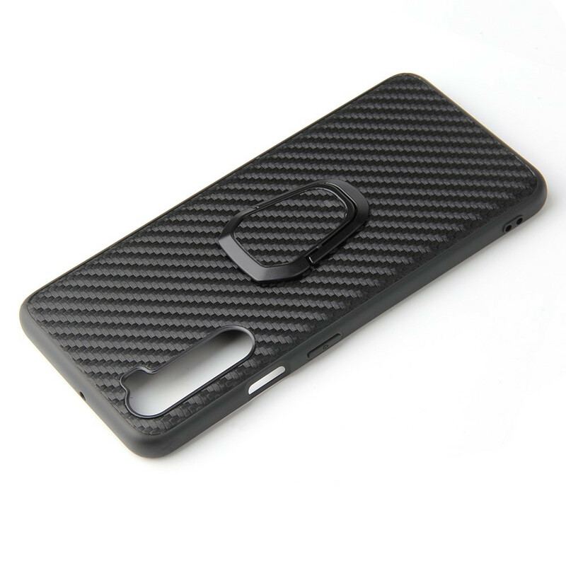 Cover OnePlus Nord Carbon Fiber Ring-support