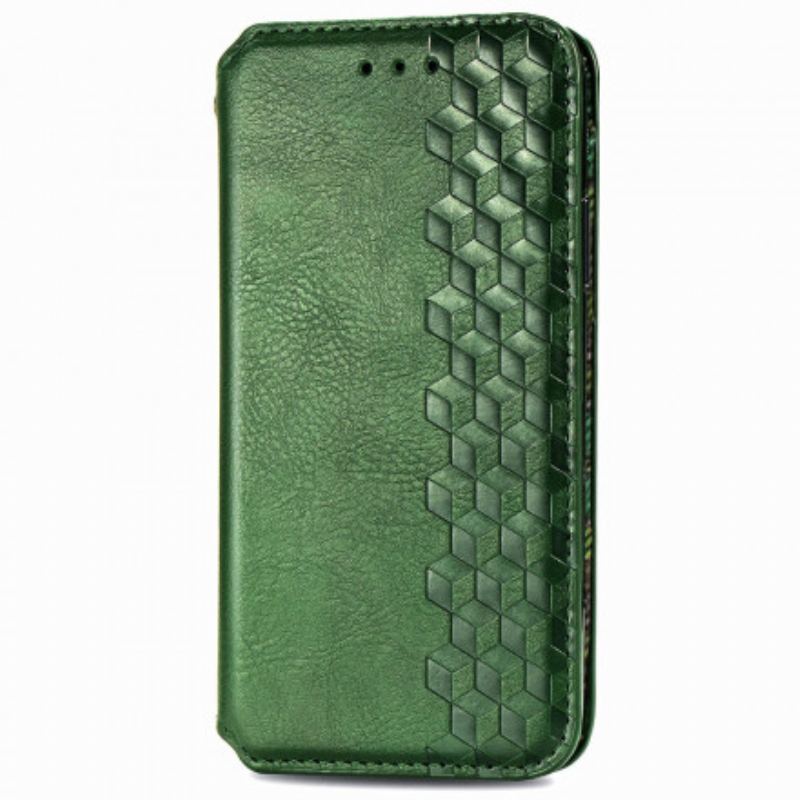 Cover OnePlus Nord Flip Cover Diamanttekstur I Lædereffekt