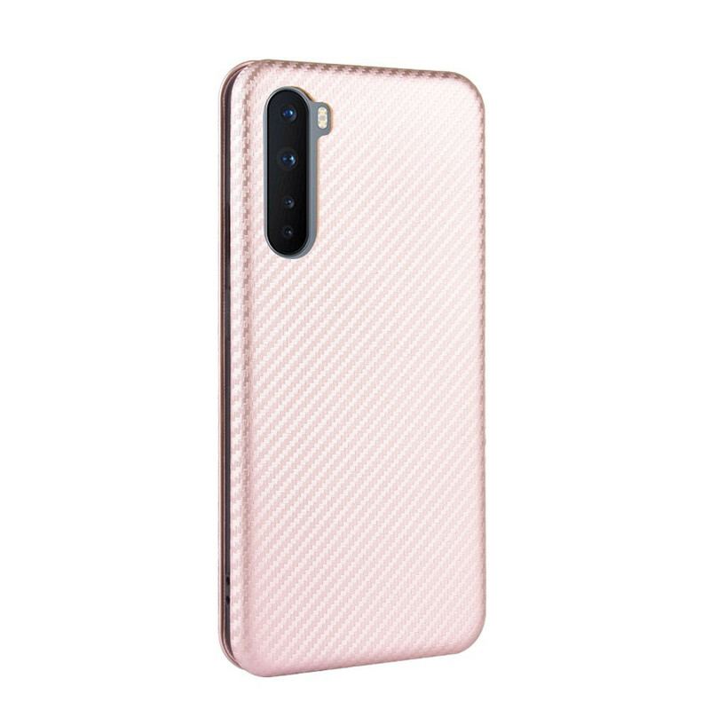 Cover OnePlus Nord Flip Cover Farvet Carbon Silikone