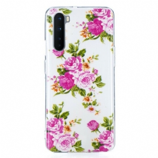 Cover OnePlus Nord Fluorescerende Liberty-blomster