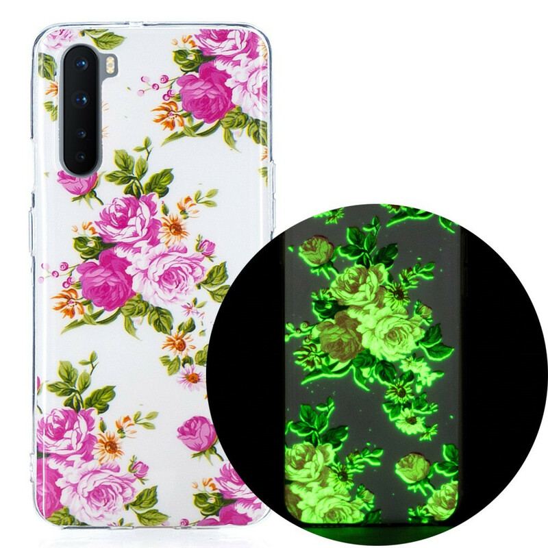 Cover OnePlus Nord Fluorescerende Liberty-blomster