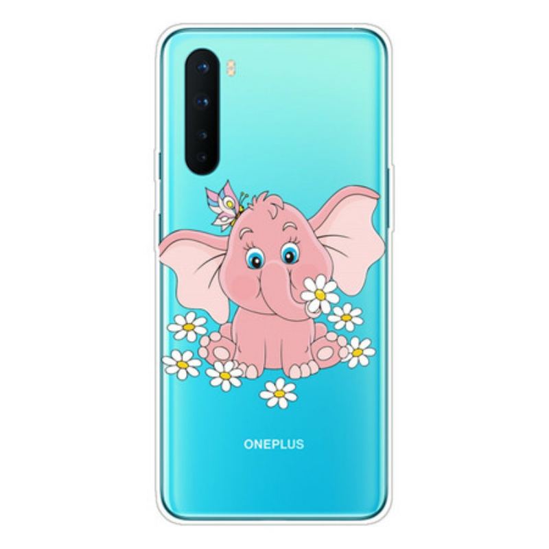 Cover OnePlus Nord Sømløs Lyserød Elefant