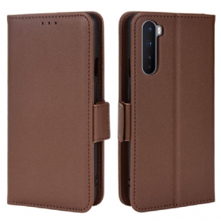 Flip Cover OnePlus Nord Læder Cover Flap Dobbelt Nye Farver