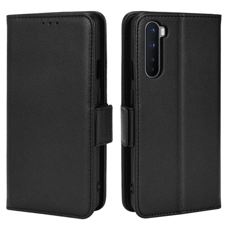 Flip Cover OnePlus Nord Læder Cover Flap Dobbelt Nye Farver